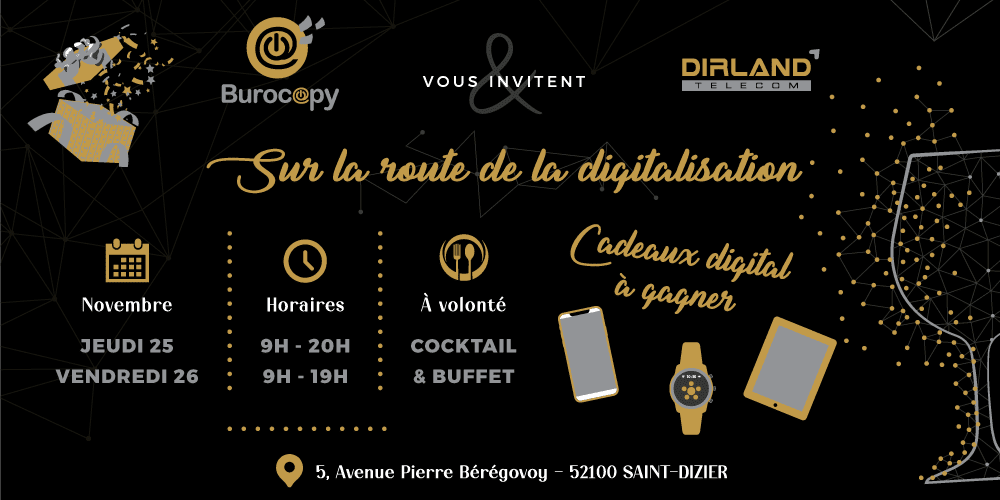 Évènement Burocopy & Dirland Telecom : Sur la route de la digitalisation !