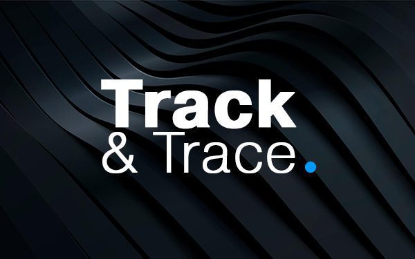 Logo Application Track & Trace fond noir